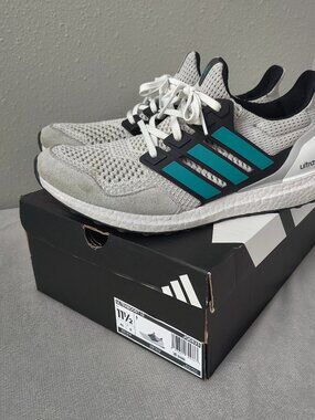 Size 11.5 - Adidas Ultraboost 1.0 EQT Sneakers White Teal Gray - Men's (JQ0823)
